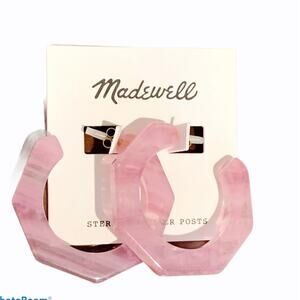 Madewell Resin Octagonal Hoop Earrings
